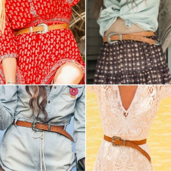 Spell Cactus Rose Tooled Leather Belt VERY RARE! - Picture 7 of 7